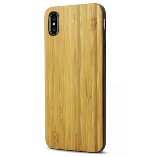 iPhone X/XS-fodral i äkta naturligt bambu-trä