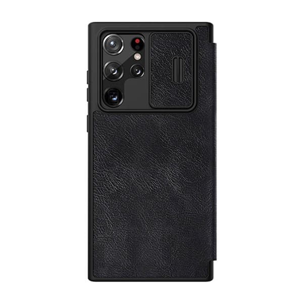 Fodral Nillkin Qin Leather Pro för SAMSUNG S22 Ultra (svart)