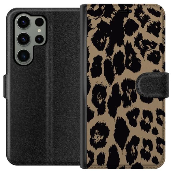 Samsung Galaxy S23 Ultra Tegnebogsetui Leopard