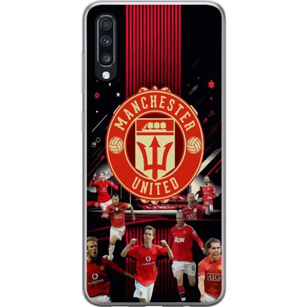 Samsung Galaxy A70 Genomskinligt Skal Manchester United F.C.