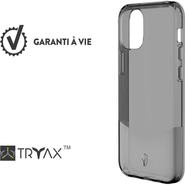 Förstärkt fodral PURE Black Livstidsgaranti för iPhone 12 mini Force Fodral