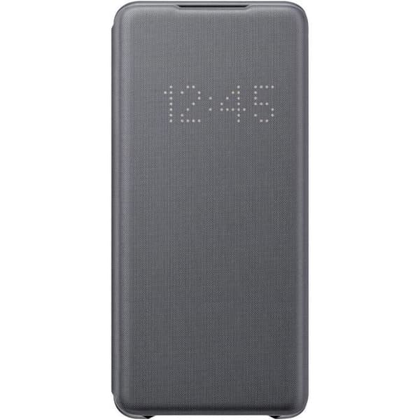 Plånboksfodral - Samsung - LED View Cover EF-NG985 - Grå - Mjuk - Kompatibel med Galaxy S20+