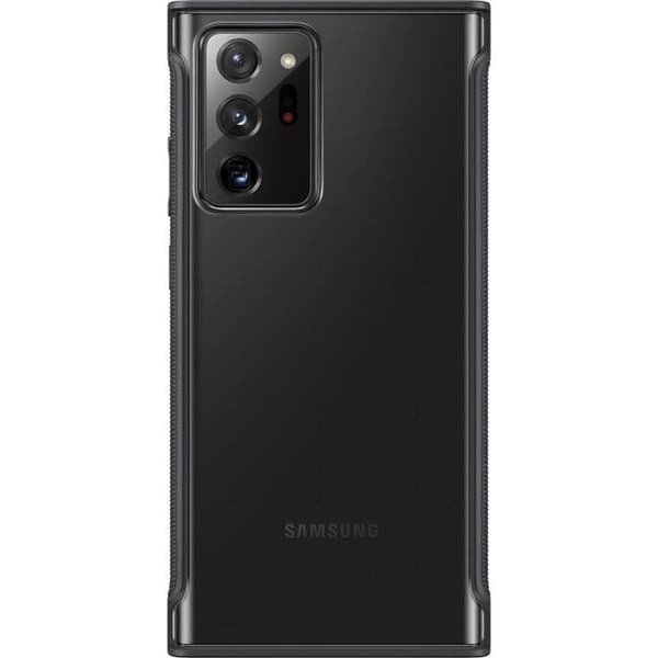 Förstärkt transparent skal Svart Note20 Ultra