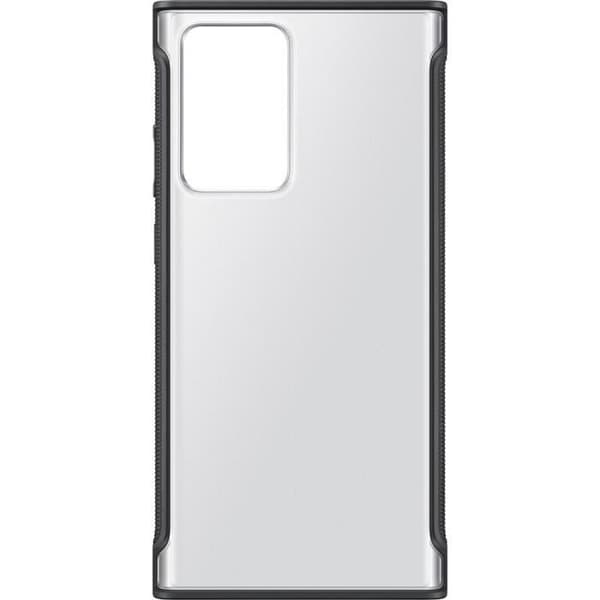 Förstärkt transparent skal Svart Note20 Ultra