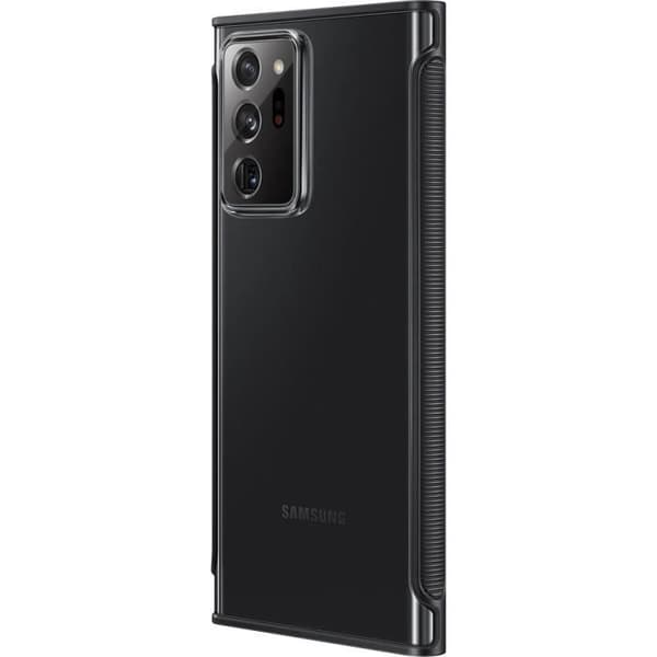Förstärkt transparent skal Svart Note20 Ultra
