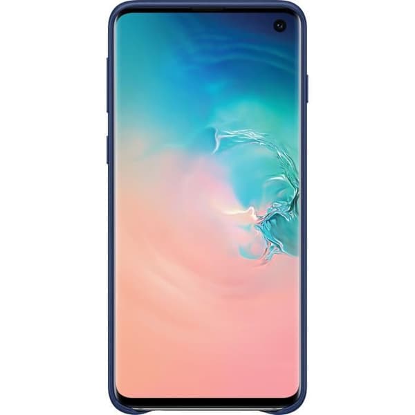 Samsung S10 läderfodral - marinblå