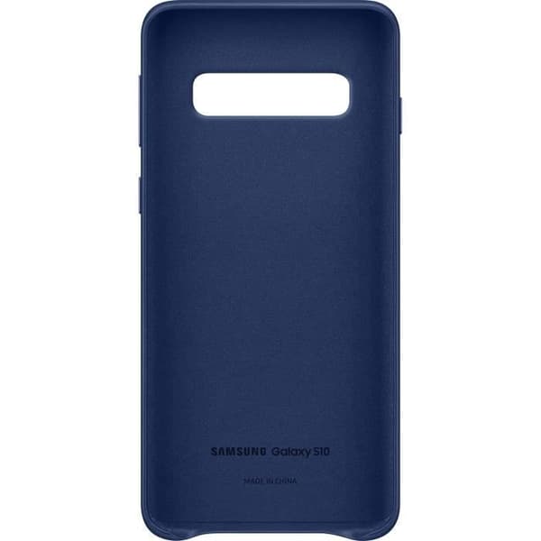Samsung S10 läderfodral - marinblå