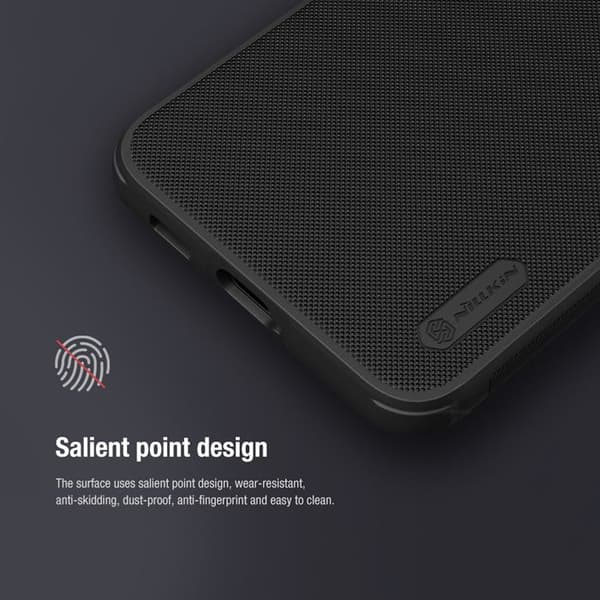 Fodral - Nillkin - Super Frosted Shield Pro - Svart - Stel - Vattentät IP68 - Stötskydd