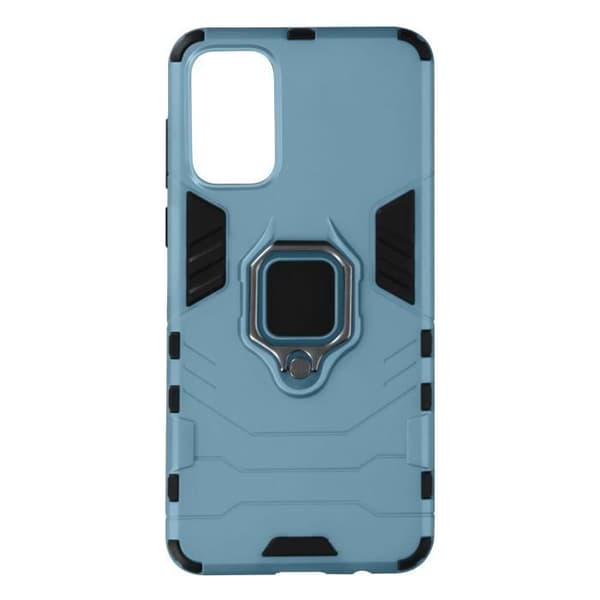 Telefonfodral - Samsung - Galaxy A73 5G - Stötsäker - Metallring - Blå