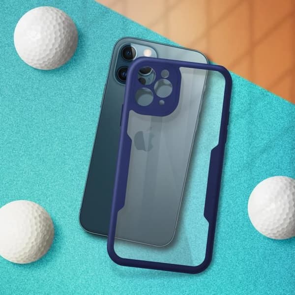 Heltäckande skal - AVIZAR - iPhone 12 Pro - Baksidan i plexiglas - Framsidan i polymer - Förstärkta hörn