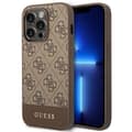 Miniatyrbild 1 av 4: Guess 4G Bottom Stripe Metal Logo Collection Fodral iPhone 14 Pro Max (Brun) - 3666339088538