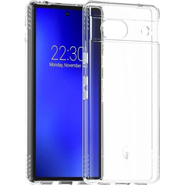 Förstärkt skal - Forcecase - Google Pixel 7A - Transparent - Stel - Smidig