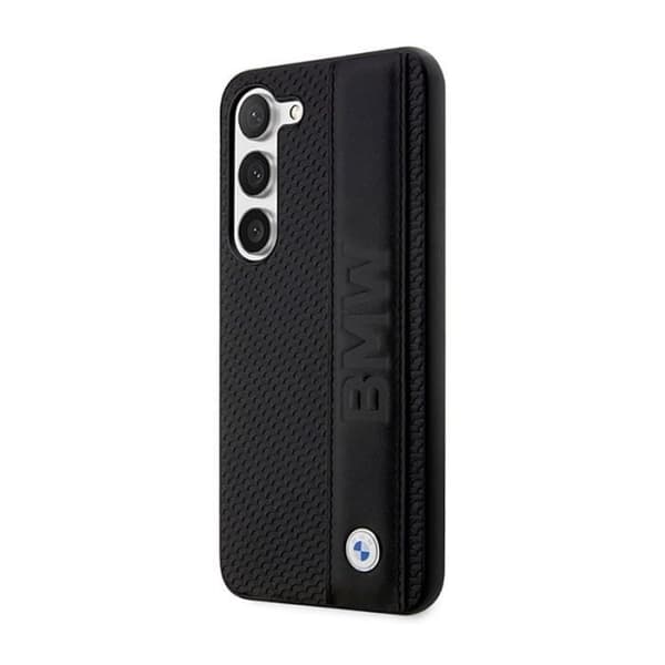BMW Leather Textured -amp Stripe - Fodral till Samsung Galaxy S23 (svart) - 3666339114510
