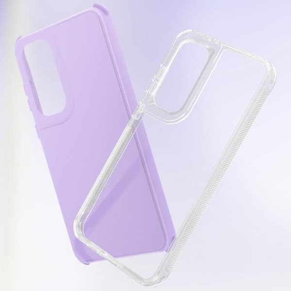 Coque Bumper - AVIZAR - Samsung Galaxy S24 FE - Stötabsorberande - Lavendel - Förstärkta hörn