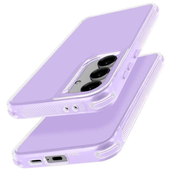 Coque Bumper - AVIZAR - Samsung Galaxy S24 FE - Stötabsorberande - Lavendel - Förstärkta hörn