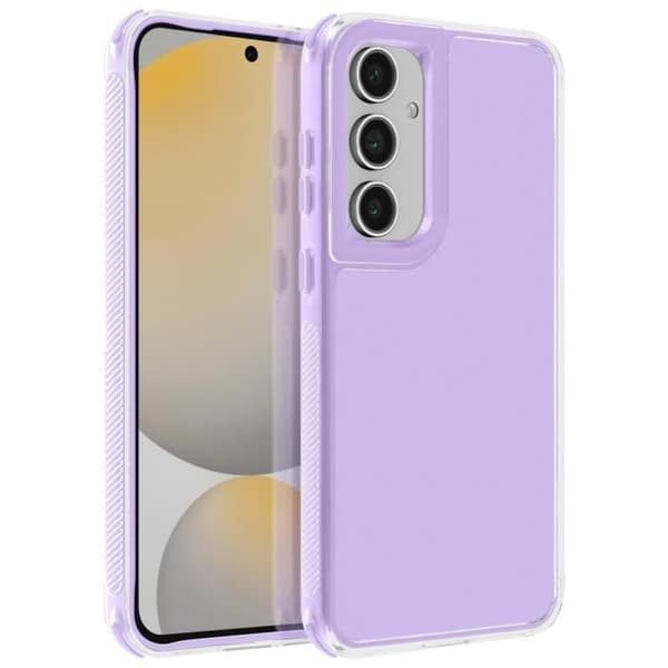 Coque Bumper - AVIZAR - Samsung Galaxy S24 FE - Stötabsorberande - Lavendel - Förstärkta hörn