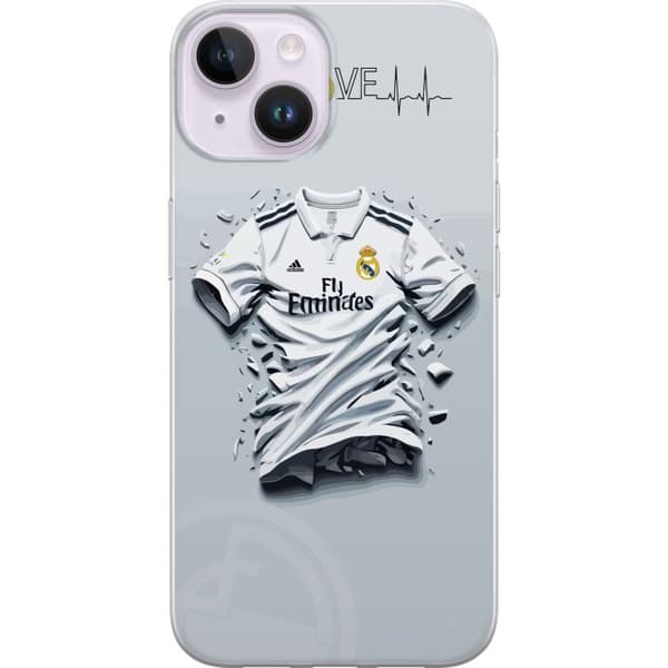 Apple iPhone 15 Läpinäkyvä kuori Real Madrid