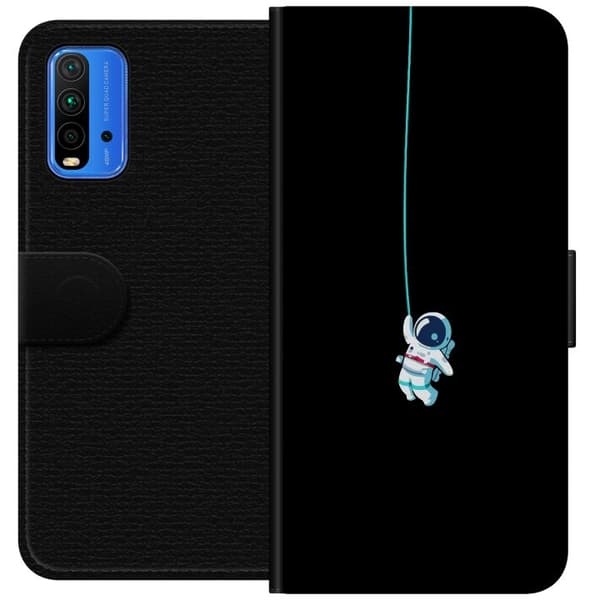 Xiaomi Redmi Note 9 4G Lompakkokotelo Avaruusmies