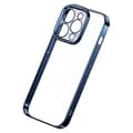 Miniatyrbillede 5 af 8: Baseus Glitter Transparent Cover og hærdet glas sæt til iPhone 14 Pro (blå)