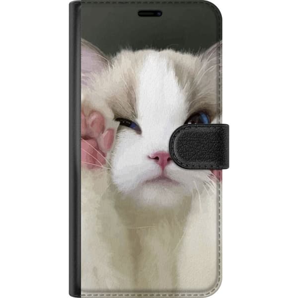 Motorola Moto G53 Plånboksfodral Katt Hej