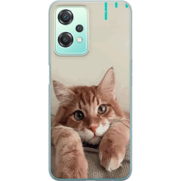 OnePlus Nord CE 2 Lite 5G Läpinäkyvä kuori Kissa