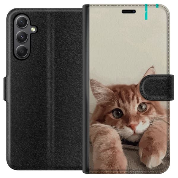 Samsung Galaxy S23 FE Plånboksfodral Katt