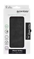 Miniatyrbillede 1 af 2: iPhone 16 Plus PU wallet, detach, recycled, 3 cards, black