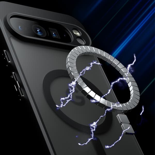 INF Magnetisk matt svart telefondeksel til Google Pixel 8A