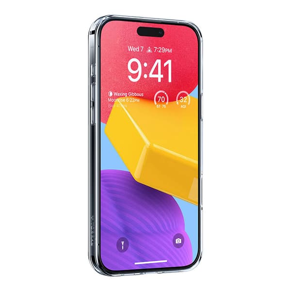 Torras Ostand Pro -kotelo iPhone 16 Plus:lle (läpinäkyvä)