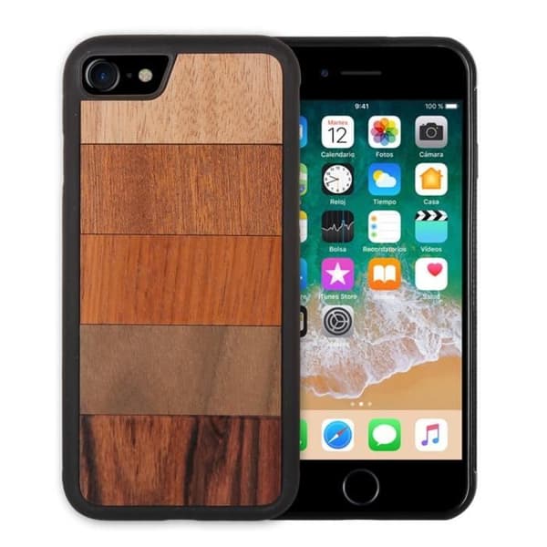 G-Code Multiwood träfodral för iPhone 7 - 8 Tough Black