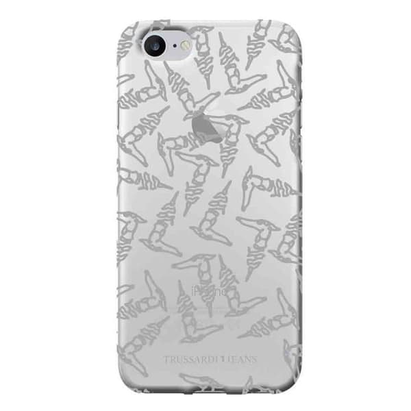 Område TRU7TEXTURE, Fodral, Apple, iPhone 7, 11,9 cm (4,7"), Silver, Transparent