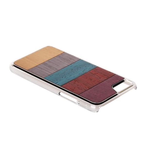 G-Code Multicolor trähårt skal till iPhone 7 - 8 Slim Clear