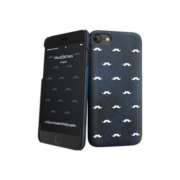 i-Paint Hard Case Mustaches Polykarbonat Mobiltelefon Skyddsskal för Apple iPhone 7