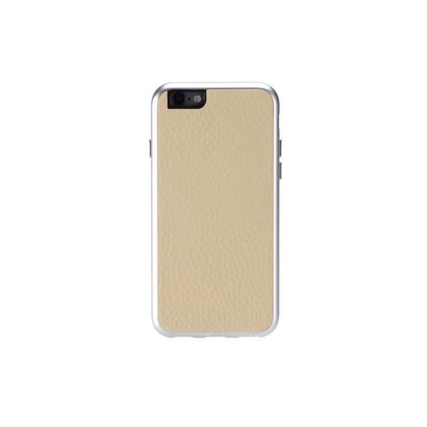 JustMobile AluFrame Läder, Fodral, Apple, iPhone 6, Beige