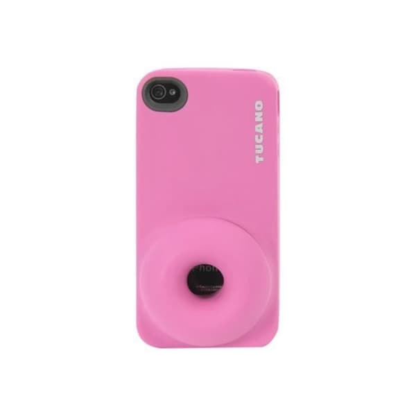 Tucano Oblò mobiltelefonfodral med hög densitet i silikon Fuchsia för Apple iPhone 5, 5s