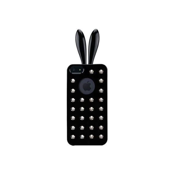 Rabito Pointed Stud Protective mobiltelefonfodral syntetisk harts svart för Apple iPhone 5, 5s