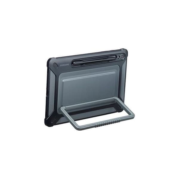 Förstärkt bakskydd - Samsung - Galaxy Tab S9 - Svart - Militär motståndskraft - Ställfunktion