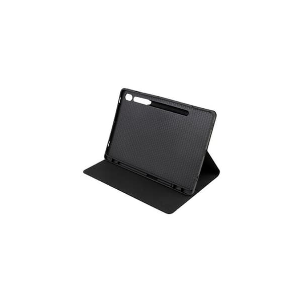 Tablettfodral - TUCANO - Samsung Galaxy S9+ och S9 FE+ - Gummi - Fällbart stöd - Styvt skydd