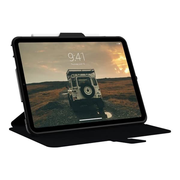 Coque Folio - URBAN ARMOR GEAR - iPad 10.9 (10e generation) - Svart - Semi-rigidh - Mikrofiber