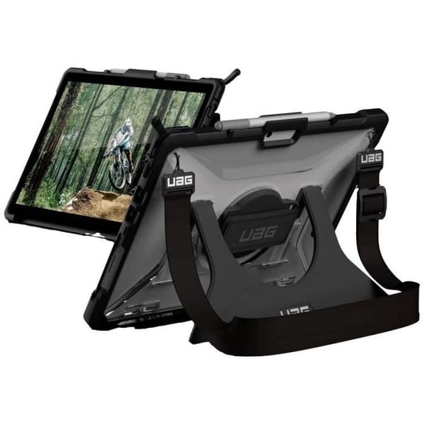 Baksida - URBAN ARMOR GEAR - Microsoft Surface Pro 9 - Transparent - Stötsäker - Handledsrem