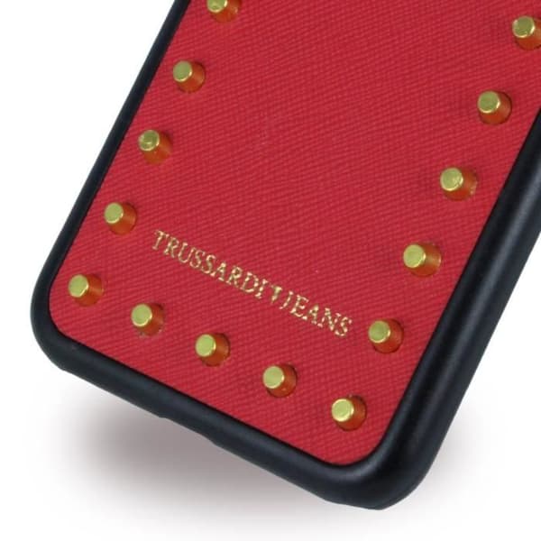 Coque - Trussardi - Spikar Rigid - Rigide - Kompatibel med iPhone 6, 6s, 7 - Röd