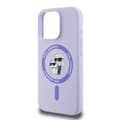 Miniatyrbild 3 av 4: Coque - Karl Lagerfeld - iPhone 16 Pro - Flytande silikon - MagSafe - Lila