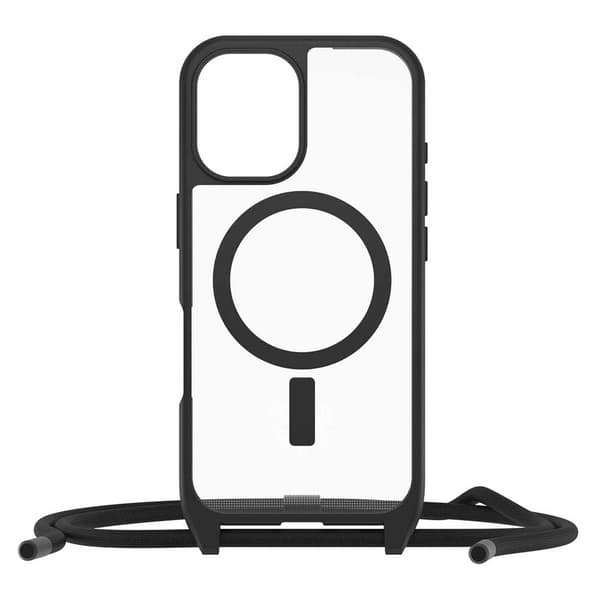 Otterbox Iphone 16 Kiristysnyörillinen Suojus Kirkas,Musta