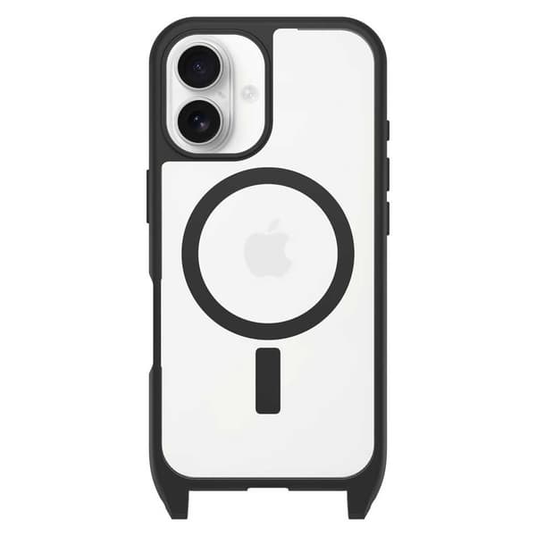 Otterbox Iphone 16 Kiristysnyörillinen Suojus Kirkas,Musta