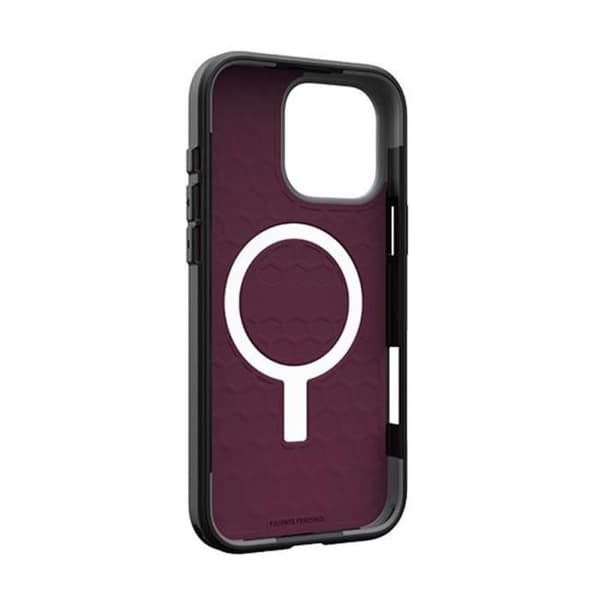 Coque - UAG - Civil - iPhone 16 Pro Max - Bordeaux - Halkantigt - Hexagonalt Mönster
