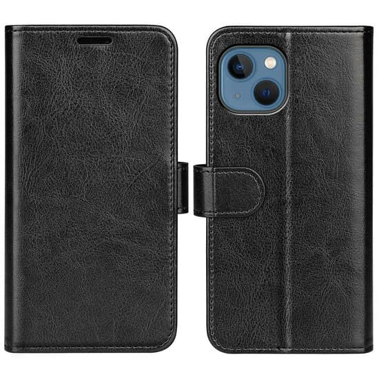 iPhone 14 plånbok / plånboksfodral - svart