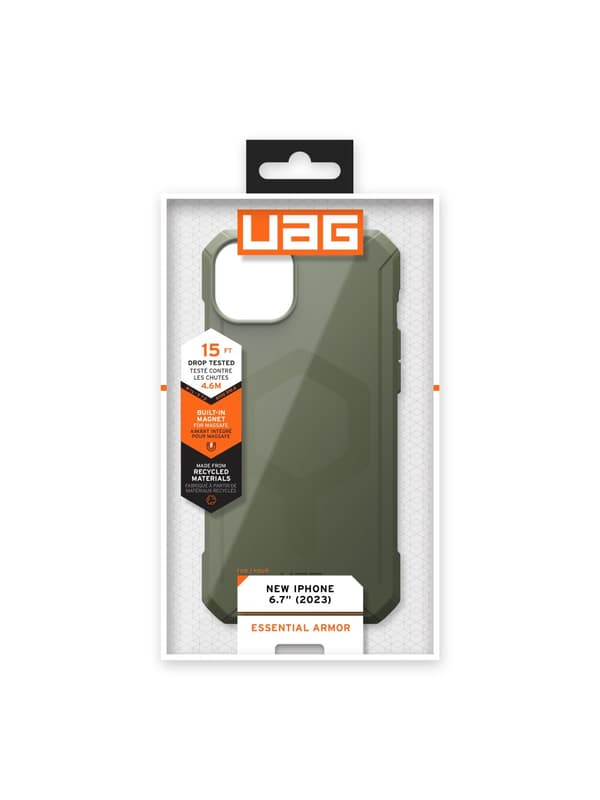 iPhone 15 Plus Essential Armor Magsafe - Olive Drab