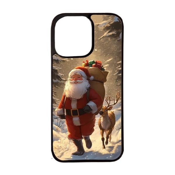 Barne Tegneserie God Jul iPhone 16 Pro Max Mobiltelefon Deksel