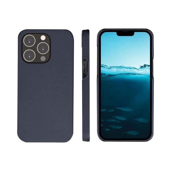 iPhone 14 Pro Folio 2 i 1 fodral - DBRAMANTE1928 - New York Model - Läder - Blå