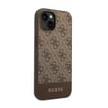 Miniatyrbild 4 av 6: iPhone 14-fodral - Guess - 4G Bottenrand - Ekologiskt läder - Brun - Semi-rigidh